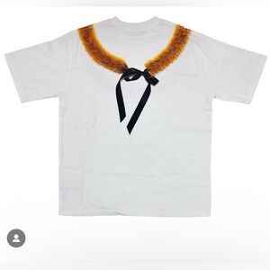 Rocket Ahuna White Lei Hulu Unisex Shirt in Size S